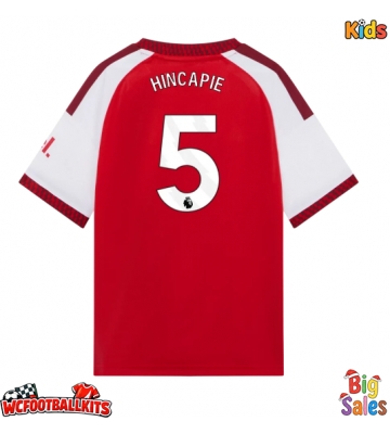 Arsenal Piero Hincapie #5 Replica Home Stadium Kit for Kids 2026-27 Short Sleeve (+ pants)